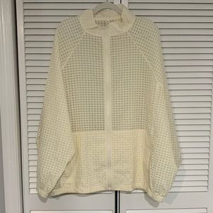 Fabletics Women Cream Color Lightweight Jacket with pockets Size 3X